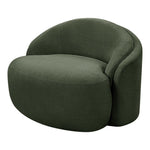 Caspian Chenille Fabric Upholstered Chair in Green
