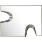 Soleil Silver Accent Mirror in Cream