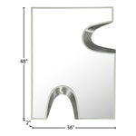 Soleil Silver Accent Mirror in Cream