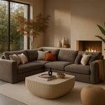 Sonara Concrete Indoor/Outdoor Coffee Table in Beige