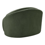 Caspian Chenille Fabric Upholstered Chair in Green