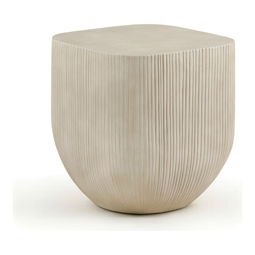 Sonara Concrete Indoor/Outdoor End Table in Beige