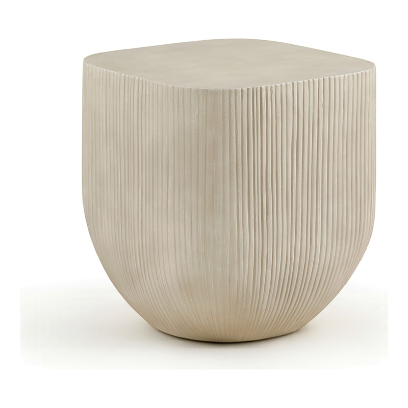 Sonara Concrete Indoor/Outdoor End Table in Beige