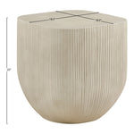 Sonara Concrete Indoor/Outdoor End Table in Beige
