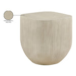 Sonara Concrete Indoor/Outdoor End Table in Beige