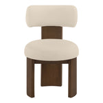 Atelier Vegan Leather Upholstered Dining Chair in Beige