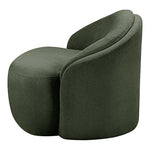 Caspian Chenille Fabric Upholstered Chair in Green
