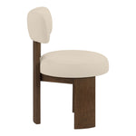 Atelier Vegan Leather Upholstered Dining Chair in Beige