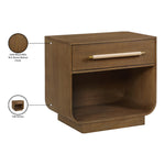 Sorell Solid Wood Night Stand in Brown