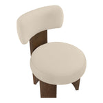 Atelier Vegan Leather Upholstered Dining Chair in Beige