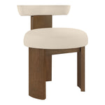 Atelier Vegan Leather Upholstered Dining Chair in Beige