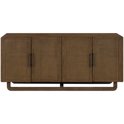 Sova Solid Wood And Oak Veneer Sideboard/Buffet in Brown