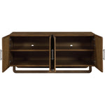 Sova Solid Wood And Oak Veneer Sideboard/Buffet in Brown