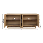 Sova Solid Wood And Oak Veneer Sideboard/Buffet in Natural