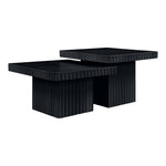 Spencer Solid Wood And Oak Veneer 2pc. Coffee Table in Black