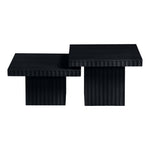 Spencer Solid Wood And Oak Veneer 2pc. Coffee Table in Black