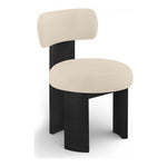 Atelier Vegan Leather Upholstered Dining Chair in Beige
