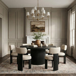 Atelier Vegan Leather Upholstered Dining Chair in Beige