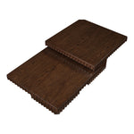 Spencer Solid Wood And Oak Veneer 2pc. Coffee Table in Brown