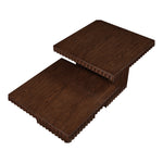 Spencer Solid Wood And Oak Veneer 2pc. Coffee Table in Brown