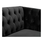 Michelle Velvet Upholstered Chair in Black