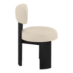 Atelier Vegan Leather Upholstered Dining Chair in Beige