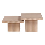 Spencer Solid Wood And Oak Veneer 2pc. Coffee Table in Natural