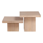 Spencer Solid Wood And Oak Veneer 2pc. Coffee Table in Natural