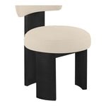 Atelier Vegan Leather Upholstered Dining Chair in Beige