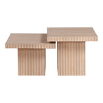 Spencer Solid Wood And Oak Veneer 2pc. Coffee Table in Natural