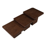 Spencer Solid Wood And Oak Veneer 3pc. Coffee Table in Brown