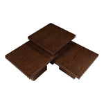 Spencer Solid Wood And Oak Veneer 3pc. Coffee Table in Brown