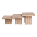 Spencer Solid Wood And Oak Veneer 3pc. Coffee Table in Natural