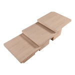 Spencer Solid Wood And Oak Veneer 3pc. Coffee Table in Natural