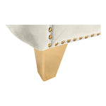 Michelle Velvet Upholstered Chair in Cream