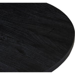 Spherical Acacia Wood Coffee Table in Black