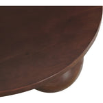 Spherical Acacia Wood Coffee Table in Brown