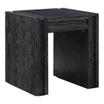 Stanton Oak Veneer And Solid Wood End Table in Black