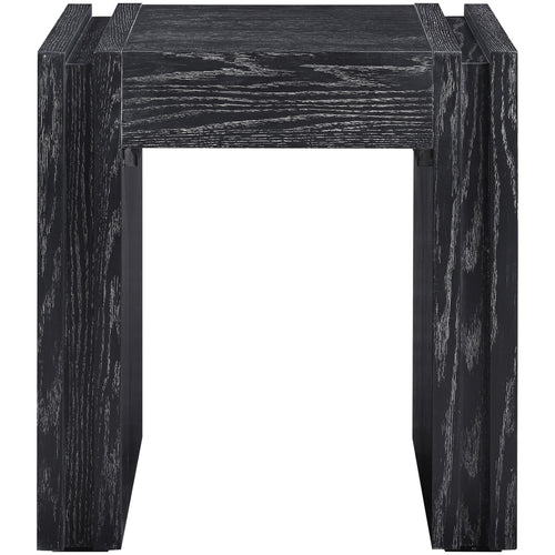 Stanton Oak Veneer And Solid Wood End Table in Black