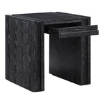 Stanton Oak Veneer And Solid Wood End Table in Black