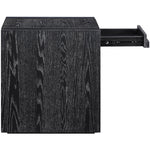 Stanton Oak Veneer And Solid Wood End Table in Black