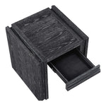 Stanton Oak Veneer And Solid Wood End Table in Black