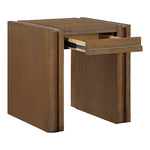 Stanton Oak Veneer And Solid Wood End Table in Brown