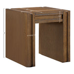 Stanton Oak Veneer And Solid Wood End Table in Brown