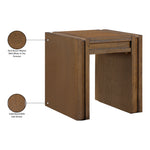 Stanton Oak Veneer And Solid Wood End Table in Brown