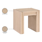 Stanton Oak Veneer And Solid Wood End Table in Natural