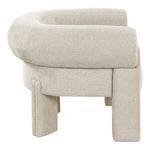 Stefano Fabric Upholstered Accent Chair in Beige