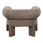 Stefano Fabric Upholstered Accent Chair in Brown