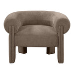 Stefano Fabric Upholstered Accent Chair in Brown