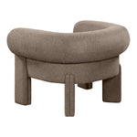 Stefano Fabric Upholstered Accent Chair in Brown